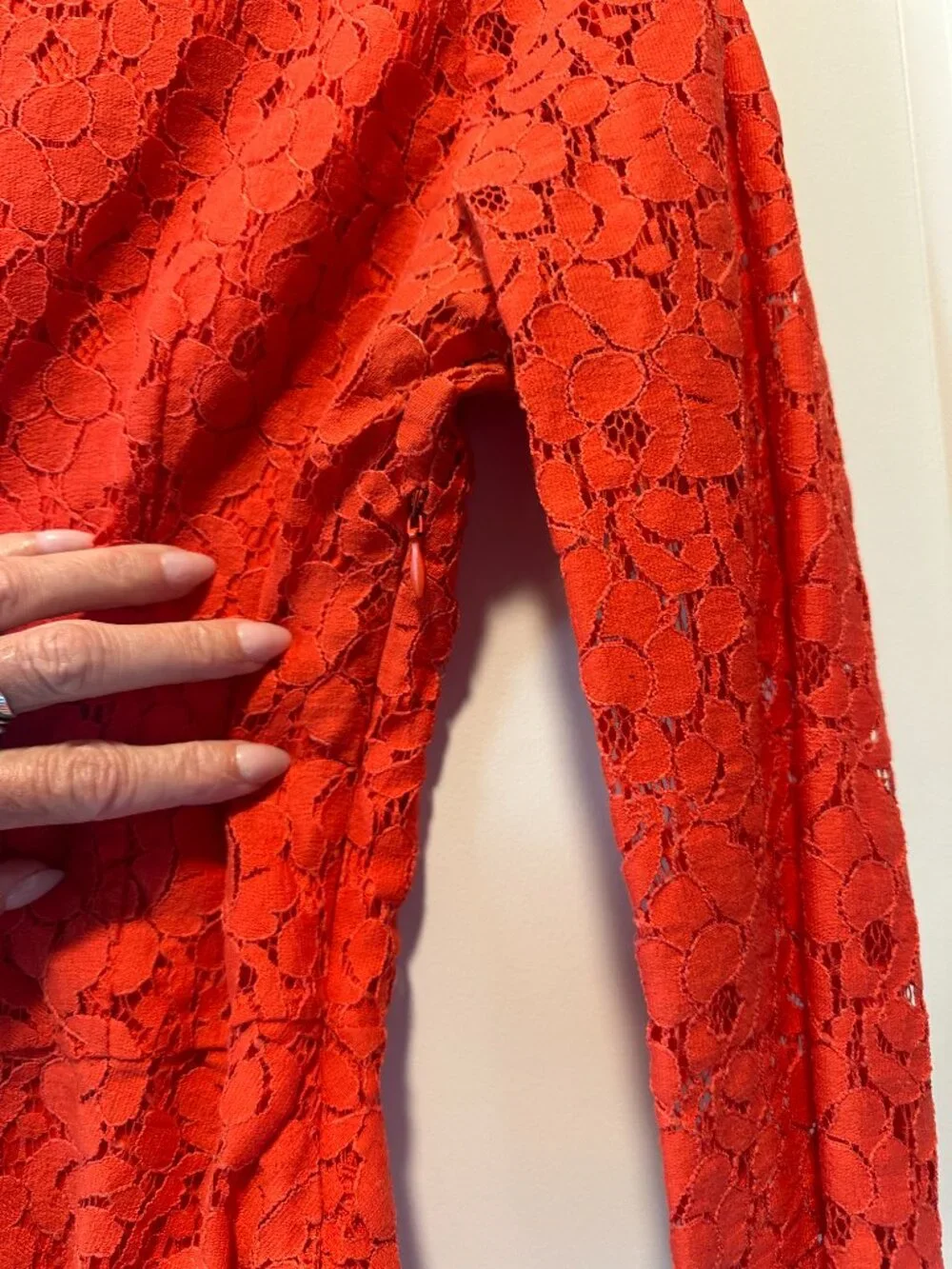 Cynthia Rowley lace peplum top